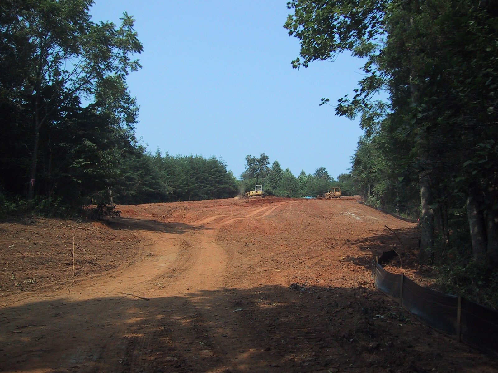 Lot cleared for building preparation