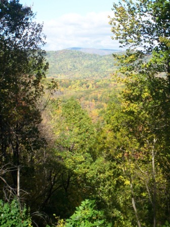 Lot 12s breathtaking view of the Fall Blue Ridge Mountains